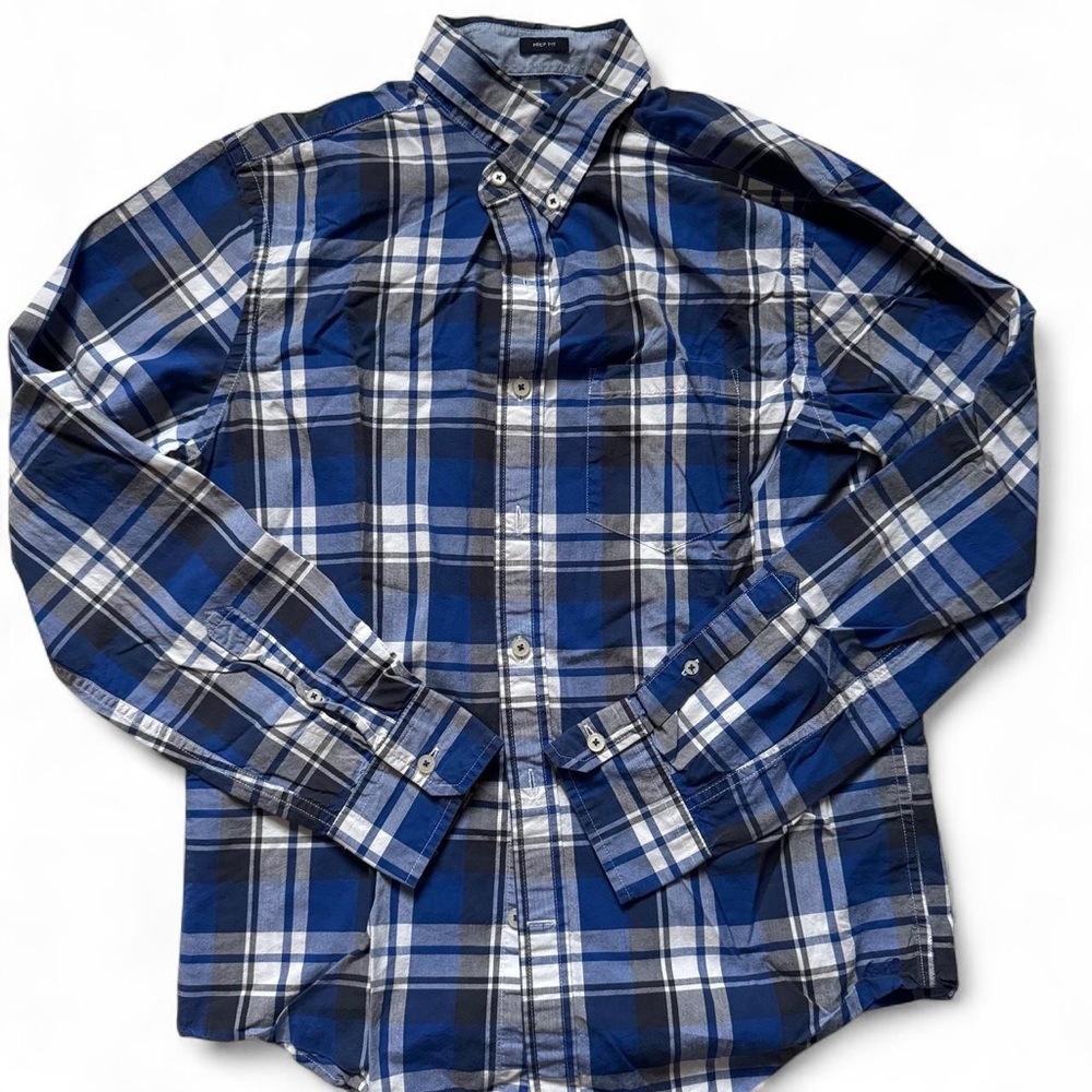 Mens American Eagle Classic Dress 
Shirt / Flannel Prep Fit Size Small